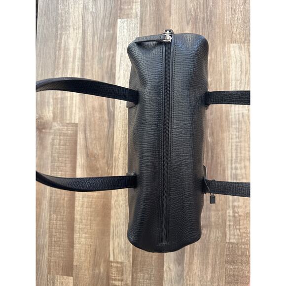 Vintage Loewe Designer Boston Leather Top Handle Mini Bag in Black Quiet Luxury - Picture 8 of 8